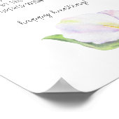 White calla - Brautparty-Ringjagd Poster (Ecke)