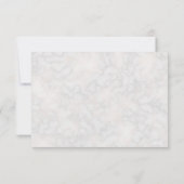 White Calla Lilies Floral Wedding RSVP Karte (Rückseite)