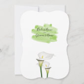 White Calla Lilies Watercolor Einladung zur Hochze