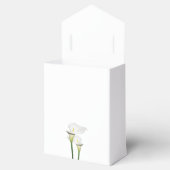 White Calla Lilies Watercolor Wedding Geschenkschachtel (Geöffnet)
