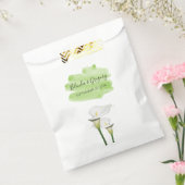 White Calla Lilies Watercolor Wedding Geschenktütchen (Versiegelt)