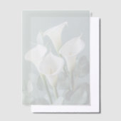 White Calla Lilies Wedding  Pergament Einladungen (Versetzt)