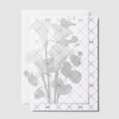 White Calla Lilies Wedding  Pergament Einladungen (Versetzt (Einladung))