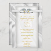 White Calla Lilly Einladungen (Vorne/Hinten)