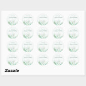White Calla Lilly Floral Wedding Stickers (Blatt)