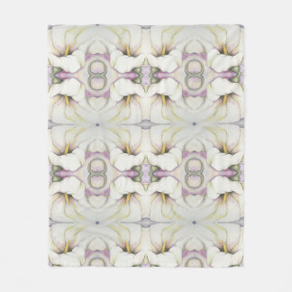 White Calla Lily Baby Blanket Fleecedecke