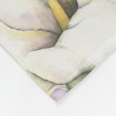 White Calla Lily Baby Blanket Fleecedecke (Ecke)