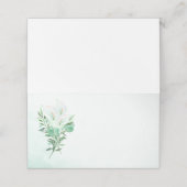 White Calla Lily Blank Platzkarten (Außenseite Aufgefaltet)