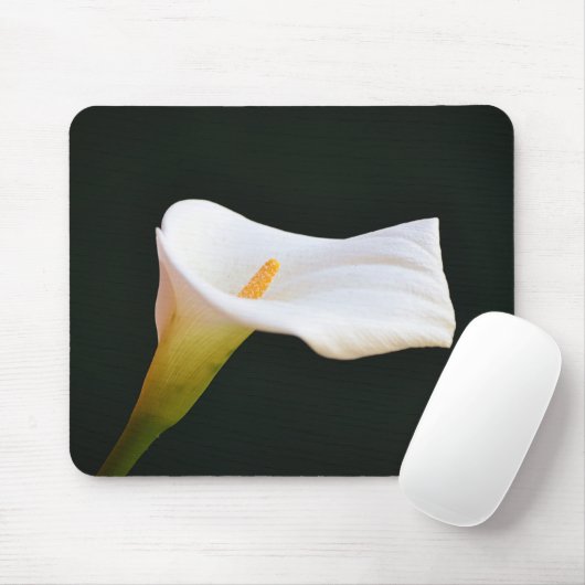 White Calla Lily Blume Mouse Pad Mousepad (Mit Mouse)