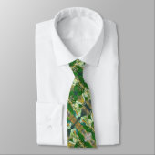 White Calla Lily Blume Neck Tie Green Krawatte (Gebunden)