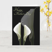 White Calla Lily Day Card Karte (Gelbe Blume)