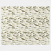 White Calla Lily Floral Fleecedecke (Vorderseite (Horizontal))