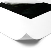 White Calla Lily Floral Fotografie Poster (Ecke)
