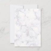 White Calla Lily Florals Wedding RSVP Card Karte (Rückseite)