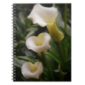 White Calla Lily Garden Journal-Notebook Notizblock (Vorderseite)