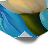 White Calla Lily im Stil von Georgia O'Keeffe Poster (Ecke)