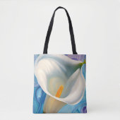 White Calla Lily im Stil von Georgia O'Keeffe Tasche (Vorderseite)
