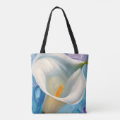 White Calla Lily im Stil von Georgia O'Keeffe Tasche (Rückseite)