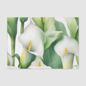 White Calla Lily Nature Seidenpapier (Vorderseite)