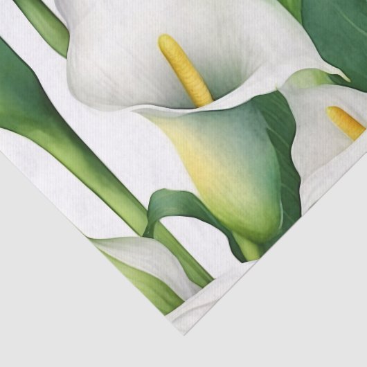 White Calla Lily Nature Seidenpapier (Ausschnitt)