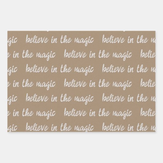 White Calligraphy Schreiben Sie Ihre eigenen Weihn Geschenkpapier Set (Vorderseite 2)