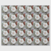 White Camelia Geschenkpapier (Flach)