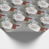 White Camelia Geschenkpapier (Ecke)