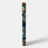 White Camellia Floral Design Case-Mate iPhone Hülle (Rückseite / Links)