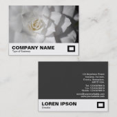 White Camellia Visitenkarte (Vorne/Hinten)