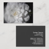 White Camellia Visitenkarte (Vorne/Hinten)