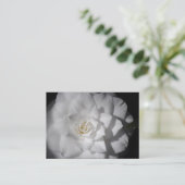 White Camellia Visitenkarte (Stehend Vorderseite)