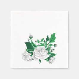 White Camellias Serviette