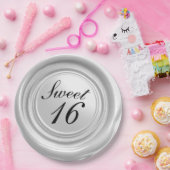 White Candle Wax Siegel Tropfen Sweet 16 Wedding Pappteller (Party)