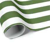 White Candy Stripes Geschenkpapier (Rolleneckpunkt)