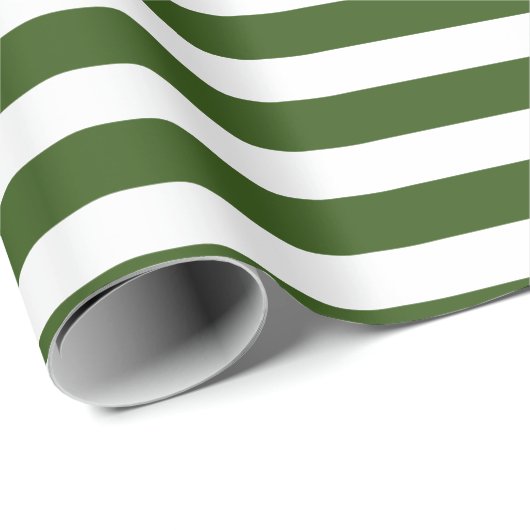 White Candy Stripes Geschenkpapier (Rolleneckpunkt)