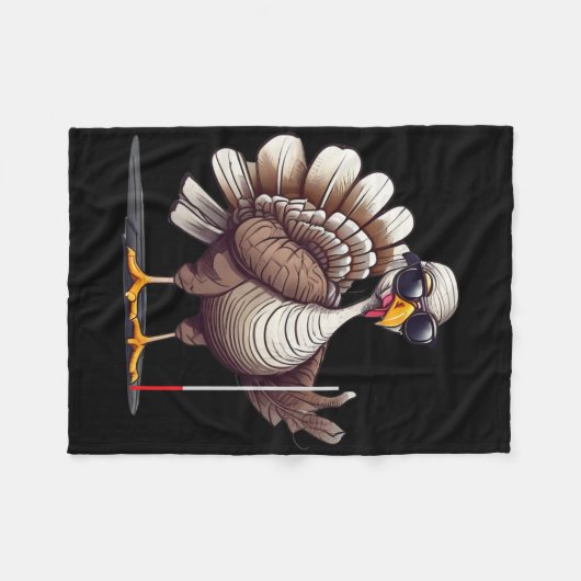 White Cane Awareness Thanksgiving Coms Orientation Fleecedecke (Vorderseite (Horizontal))