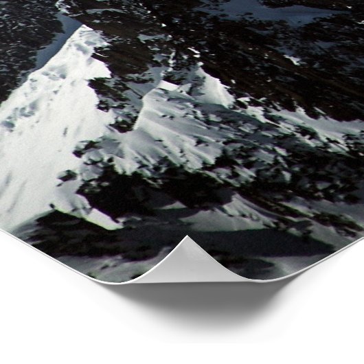 White Cap: Der Gipfel des Mont Blanc Poster (Ecke)