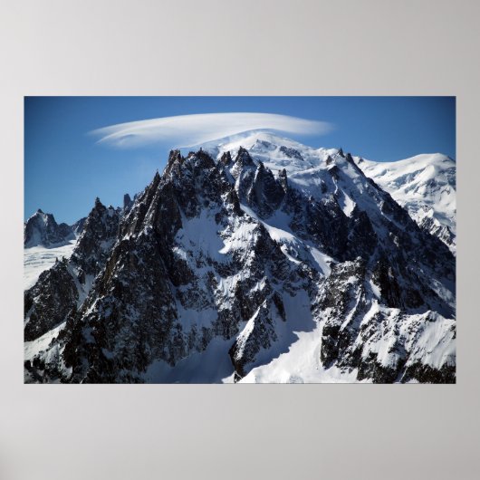 White Cap: Der Gipfel des Mont Blanc Poster (Vorne)