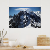 White Cap: Der Gipfel des Mont Blanc Poster (Küche)