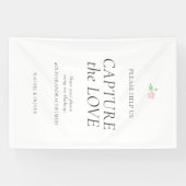 White | Capture the Love Hochzeit Banner (Horizontal)