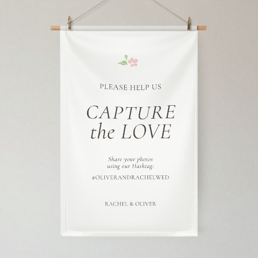 White | Capture the Love Hochzeit Banner
