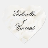 White Carnation Blume Hochzeit Umschlag Aufkleber (Vorderseite)