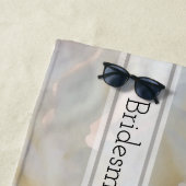 White Carnation Floral Wedding Bridesmaid Strandtuch (Beispiel)