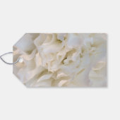 White Carnation Floral Wedding Vielen Dank für Ihr Geschenkanhänger (Rückseite Horizontal)