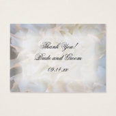 White Carnation Vielen Dank Gastgeschenk Hochzeit  (Vorderseite)