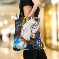 White Carousel Pferd Foto Live Lagh Liebe Zitat