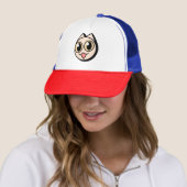 White Cartoon Cat Truckerkappe (Beispiel)