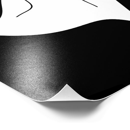 White Cartoon Ghost Fotodruck (Ecke)