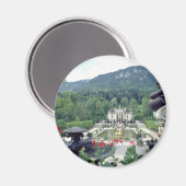 White Castle Linderhof Blume Magnet (Vorderseite/Rückseite)