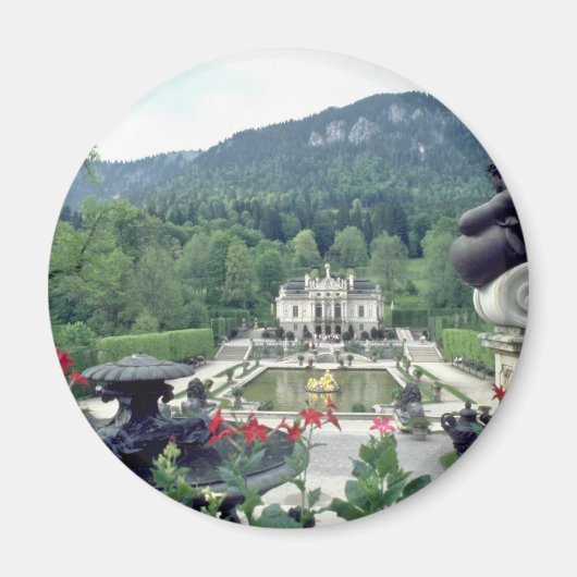 White Castle Linderhof Blume Magnet (Vorne)